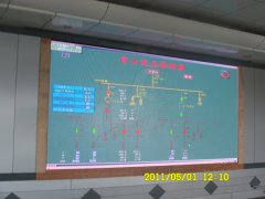 戶內固裝LED顯示屏安裝于湖北省丹江口市電力公